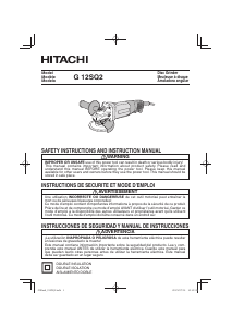 Mode d’emploi Hitachi G 12SQ2 Meuleuse angulaire