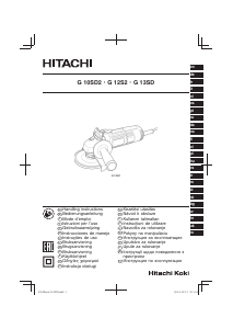 Manual Hitachi G 10SD2 Angle Grinder