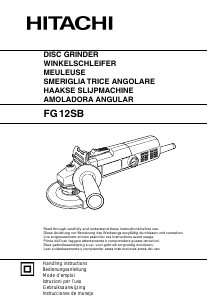 Manual de uso Hitachi FG 12SB Amoladora angular