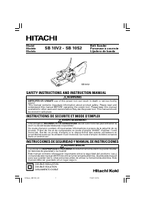 Manual de uso Hitachi SB 10V2 Lijadora de banda