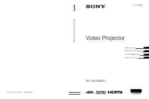 Manual de uso Sony VPL-VW1000ES Proyector