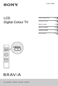 Návod Sony Bravia KDL-52HX905 LCD televízor