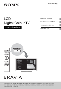 Manuale Sony Bravia KDL-32EX720 LCD televisore