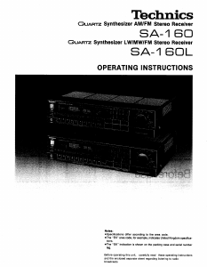 Handleiding Technics SA-160L Receiver