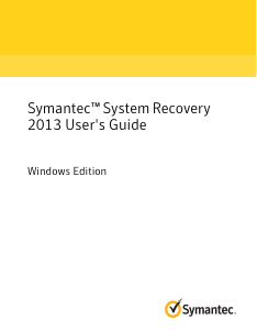 Manual Symantec System Recovery 2013