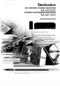 Handleiding Technics SA-GX130D Receiver