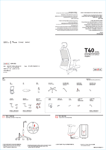 사용 설명서 시디즈 T400HLDF 사무용 의자