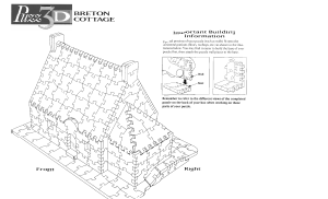 Manual Puzz3D Breton Cottage 3D Puzzle