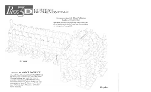 Handleiding Puzz3D Chateau De Chenonceau 3D Puzzel