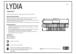 Handleiding Mio Lydia Lamp