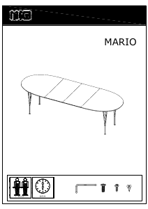 Manual Mio Mario Masă bucătărie