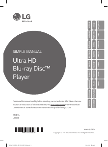 Manual LG UBK90 Blu-ray Player