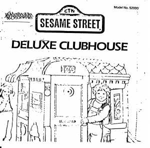Manual Hasbro Sesame Street Deluxe Clubhouse