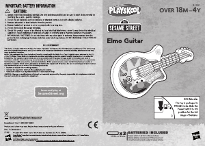 Manual Hasbro Sesame Street Elmo Guitar