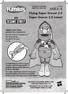 Handleiding Hasbro Sesame Street Flying Super Grover 2.0