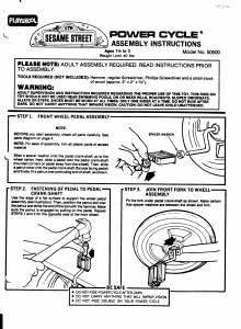 Manual Hasbro Sesame Street Power Cycle