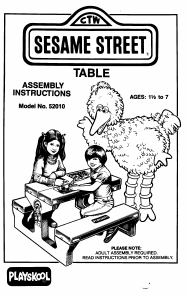 Manual Hasbro Sesame Street Table