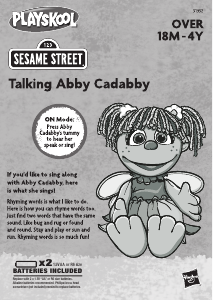Manual Hasbro Sesame Street Talking Abby Cadabby