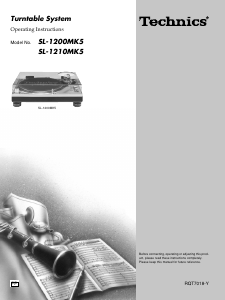 Manual Technics SL-1210MK5P Turntable