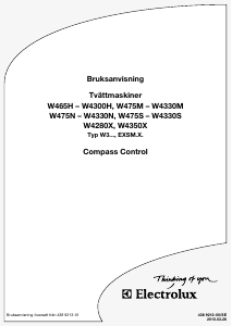 Bruksanvisning Electrolux W4350X Tvättmaskin