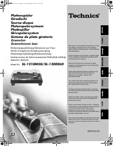 Manual de uso Technics SL-1200GLD Giradiscos