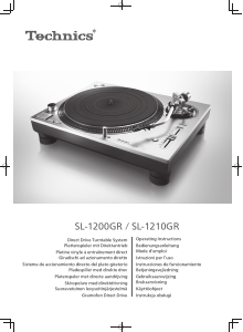 Instrukcja Technics SL-1200GREG Gramofon