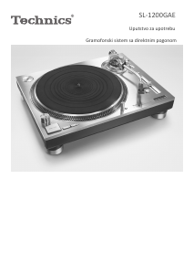 Priručnik Technics SL-1200GAE Okretni tanjur iz mikrovalne pećnice