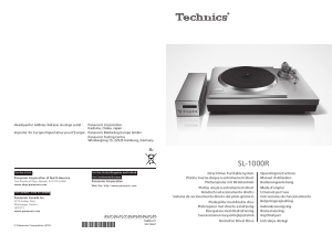 Manual Technics SL-1000RE Turntable