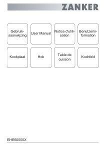 Mode d’emploi Zanker EHE60000X Table de cuisson