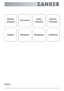 Mode d’emploi Zanker ZKK8423 Réfrigérateur