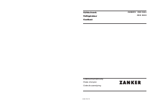 Mode d’emploi Zanker ZKK8413 Réfrigérateur