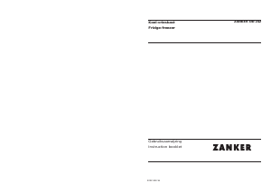Handleiding Zanker DD242 Koel-vries combinatie