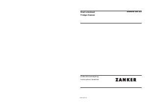 Handleiding Zanker DD222 Koel-vries combinatie