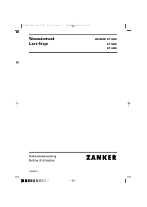 Handleiding Zanker CF4250 Wasmachine
