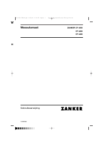 Handleiding Zanker CF4000 Wasmachine