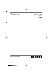 Handleiding Zanker SF6260 Wasmachine