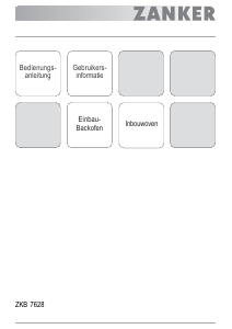 Bedienungsanleitung Zanker ZKB7628 Backofen