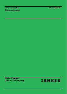 Mode d’emploi Zanker ZKS 5618 IE Lave-vaisselle