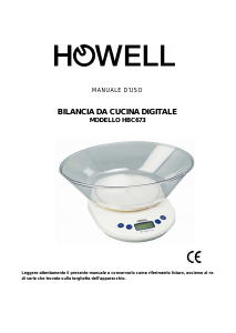 Manuale Howell HBC673 Bilancia da cucina