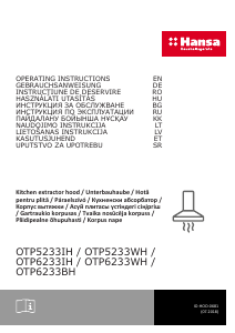 Manual Hansa OTP5233IH Cooker Hood