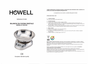 Manuale Howell HBC679 Bilancia da cucina