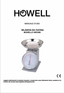 Manuale Howell HBC693 Bilancia da cucina