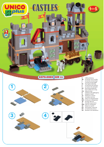 Manual Unico set 8570 Castles Large castle