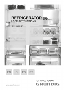 Bedienungsanleitung Grundig GKN 26830 XP Kühl-gefrierkombination