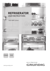 Manual Grundig GKN 3000 Carbon Fridge-Freezer