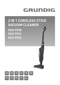 Manual Grundig VCH 9932 Vacuum Cleaner