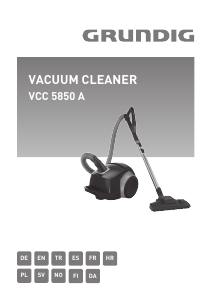 Mode d’emploi Grundig VCC 5850 A Aspirateur