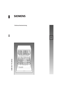 Bedienungsanleitung Siemens SE36T570 Geschirrspüler