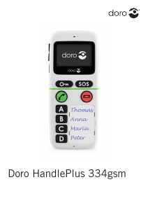 Εγχειρίδιο Doro HandlePlus 334gsm Κινητό τηλέφωνο