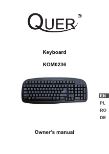 Manual Quer KOM0236 Tastatură